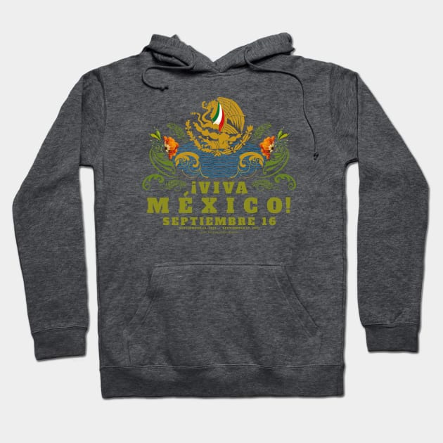 Independencia de Mexico Hoodie by vjvgraphiks